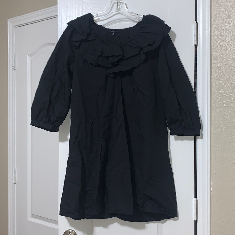 Casual dress with ruffle top